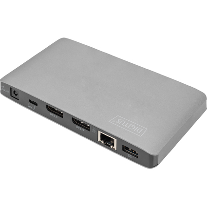 DIGITUS Station d'accueil Thunderbolt 3 8K, USB type-C, gris