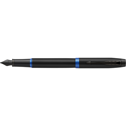 PARKER Stylo plume IM Vibrant Rings, noir / bleu