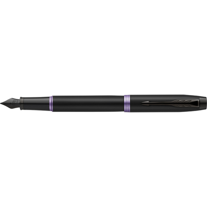 PARKER Stylo plume IM Vibrant Rings, noir / violet