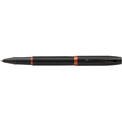 PARKER Stylo roller IM Vibrant Rings, noir / orange