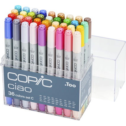 COPIC Marker ciao, 36er Set C