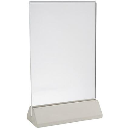 APS Prsentoir de table ELEMENT, 155 x 65 x 260 mm, gris