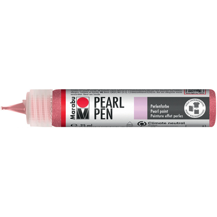 Marabu Peinture effet perles Pearl Pen, rouge scintillant