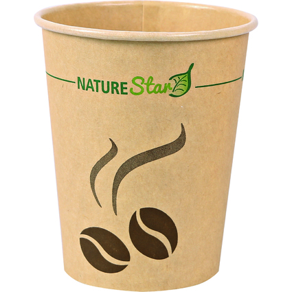 NATURE Star Gobelet  caf en papier "Mocca", 0,2 l, brun