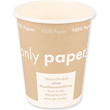 NATURE Star Gobelet pour caf en papier dur "Only Paper"