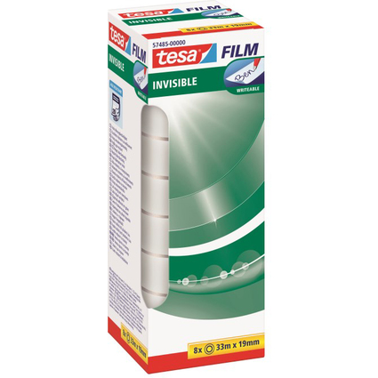 tesa Film Ruban adhsif, mat invisible, 19 mm x 33 m