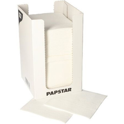 PAPSTAR Serviette cocktail "PUNTO", 200 x 200 mm, blanc