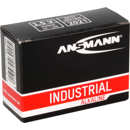 ANSMANN Pile alcaline "Industrial", Mignon AA, pack de 10