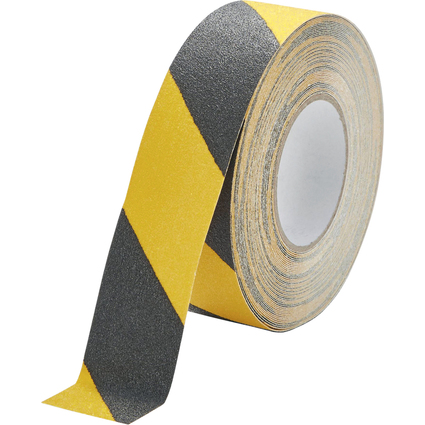 DURABLE Bande antidrapante DURALINE GRIP, 50 mm, noir/jaune