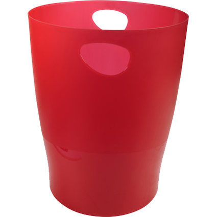 EXACOMPTA Corbeille  papier ECOBIN, 15 litres, rouge carmin