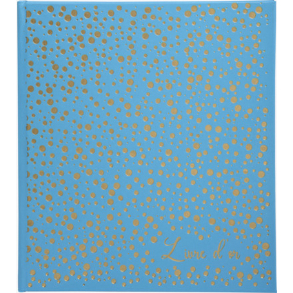 EXACOMPTA Livre d'or Plum, 210 x 190 mm, turquoise / dor