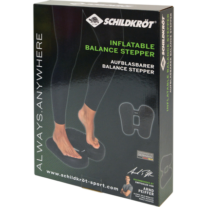 SCHILDKRT Stepper de massage gonflable, noir