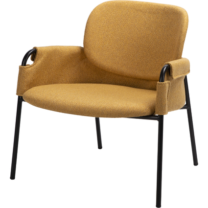 PAPERFLOW Fauteuil visiteur CLOTH, jaune