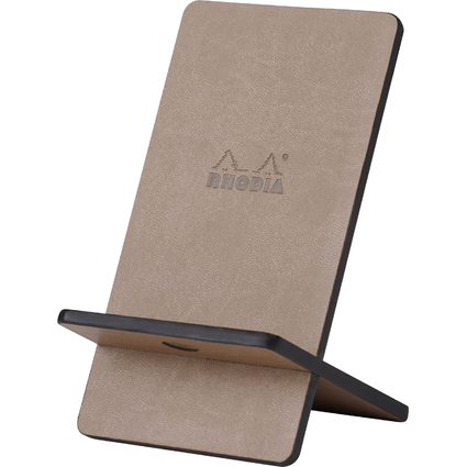 RHODIA Support pour tlphone mobile RHODIACTIVE, taupe