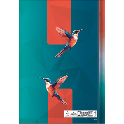 RNK Verlag Carnet de notes "Colibri", A5, 96 feuilles