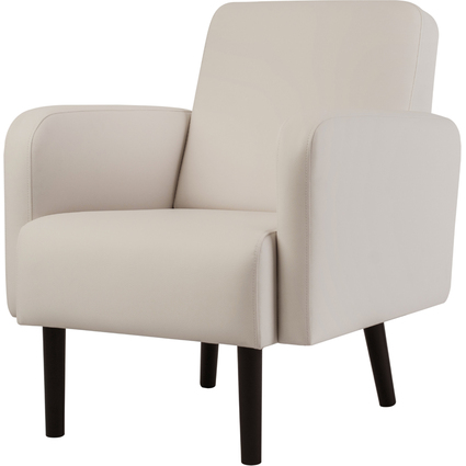 PAPERFLOW Fauteuil LISBOA, habillage simili cuir, blanc