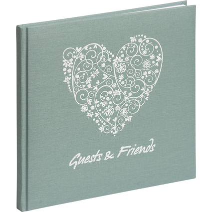 PAGNA Gstebuch "Guests & Friends", 144 Seiten, minze