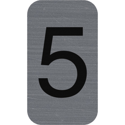 EXACOMPTA Plaque de signalisation chiffres "5", 25 x 44 mm
