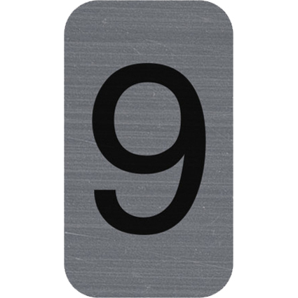 EXACOMPTA Plaque de signalisation chiffres "9", 25 x 44 mm