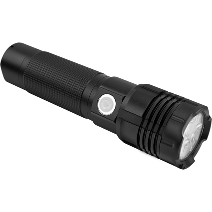 ANSMANN Lampe de poche LED Pro 3000R, 3.200 lumen, noir