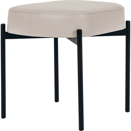 PAPERFLOW Tabouret GAIA, taille S, habillage similicuir