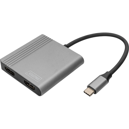DIGITUS Adaptateur graphique, USB-C - HDMI 2-en-1