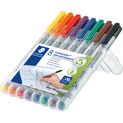 STAEDTLER Marqueur non permanent 315M Lumocolor, tui de 8