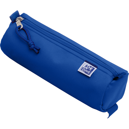 Oxford Trousse ronde, polyester, rond, grand, bleu