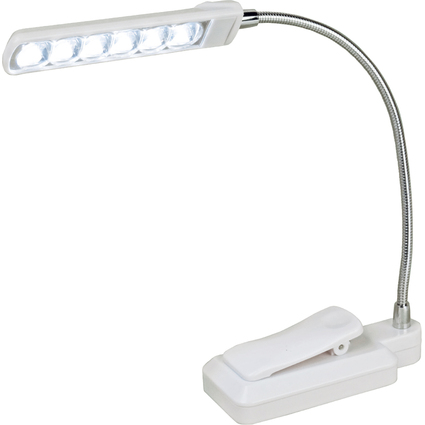 KLEIBER Mini Lampe  pince LED,  piles, blanc