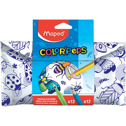 Maped Trousse  colorier avec feutres & crayons de couleur
