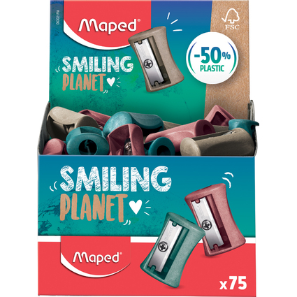 Maped Taille-crayons VIVO SMILING PLANET, prsentoir de 75