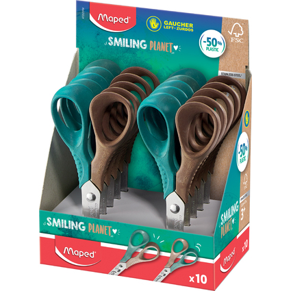 Maped Ciseaux de bricolage VIVO SMILING PLANET, prsentoir