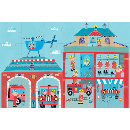 APLI kids Puzzle "Caserne de pompiers", 24 pices