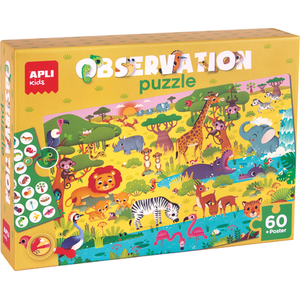 APLI kids Puzzle observation junior "La savane", 60 pices