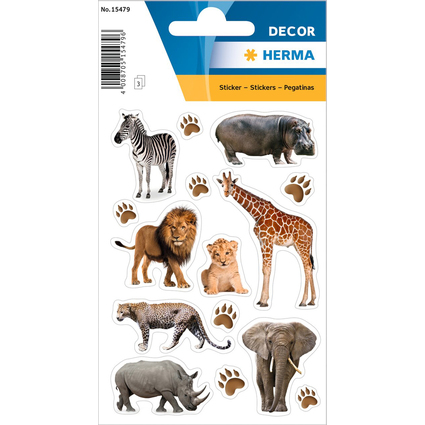 HERMA Sticker DECOR "Animaux d'Afrique", en papier