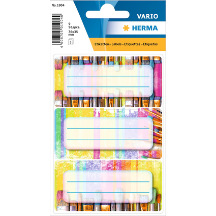 HERMA tiquette pour livres VARIO "Pinceaux", 76 x 35 mm