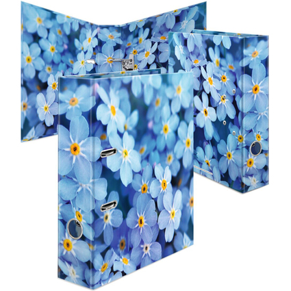 HERMA Classeur  motifs fleurs "Blue Flowers", A4