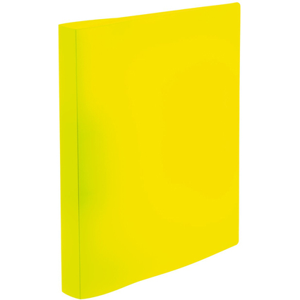 HERMA Classeur  anneaux, A4, 2 anneaux, jaune fluo