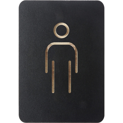 EUROPEL Pictogramme "WC hommes", noir