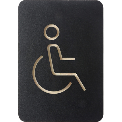 EUROPEL Pictogramme "WC handicaps", noir