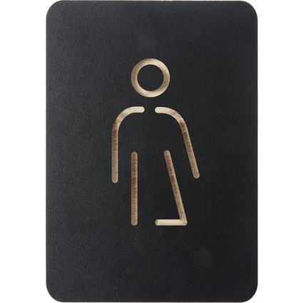 EUROPEL Pictogramme "WC genre neutre", noir