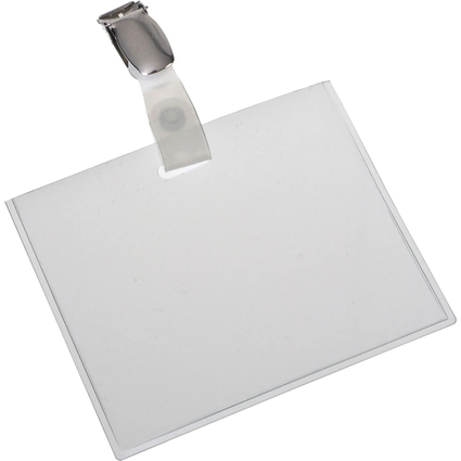 EUROPEL Porte-nom, ferm, avec clip, 90 x 60 mm