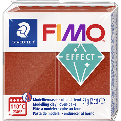 FIMO Pte  modeler EFFECT, cuivre mtallis, 57 g