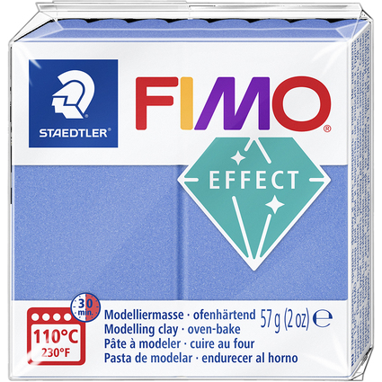 FIMO Pte  modeler EFFECT, 57 g, bleu mtallis