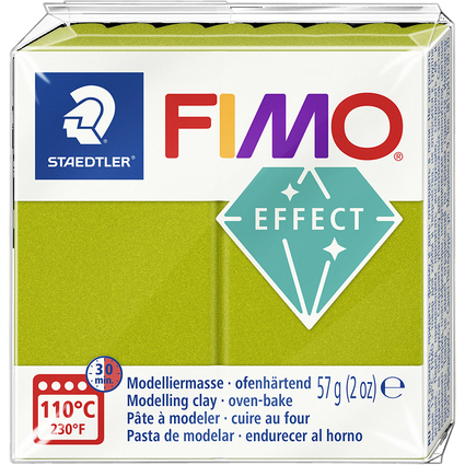 FIMO Pte  modeler EFFECT, 57 g, vert mtallis