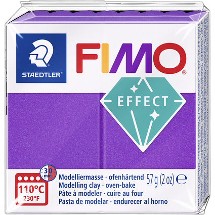 FIMO Pte  modeler EFFECT, 57 g, lilas mtallis