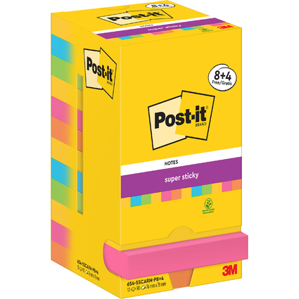 Post-it Bloc-note adhsif Super Sticky Notes, 76 x 76 mm