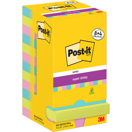 Post-it Bloc-note adhsif Super Sticky Notes, 76 x 76 mm