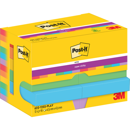 Post-it Bloc-note adhsif Super Sticky Notes, 47,6 x 47,6 mm