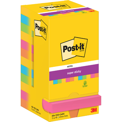 Post-it Bloc-note adhsif Super Sticky Notes, 76 x 76 mm